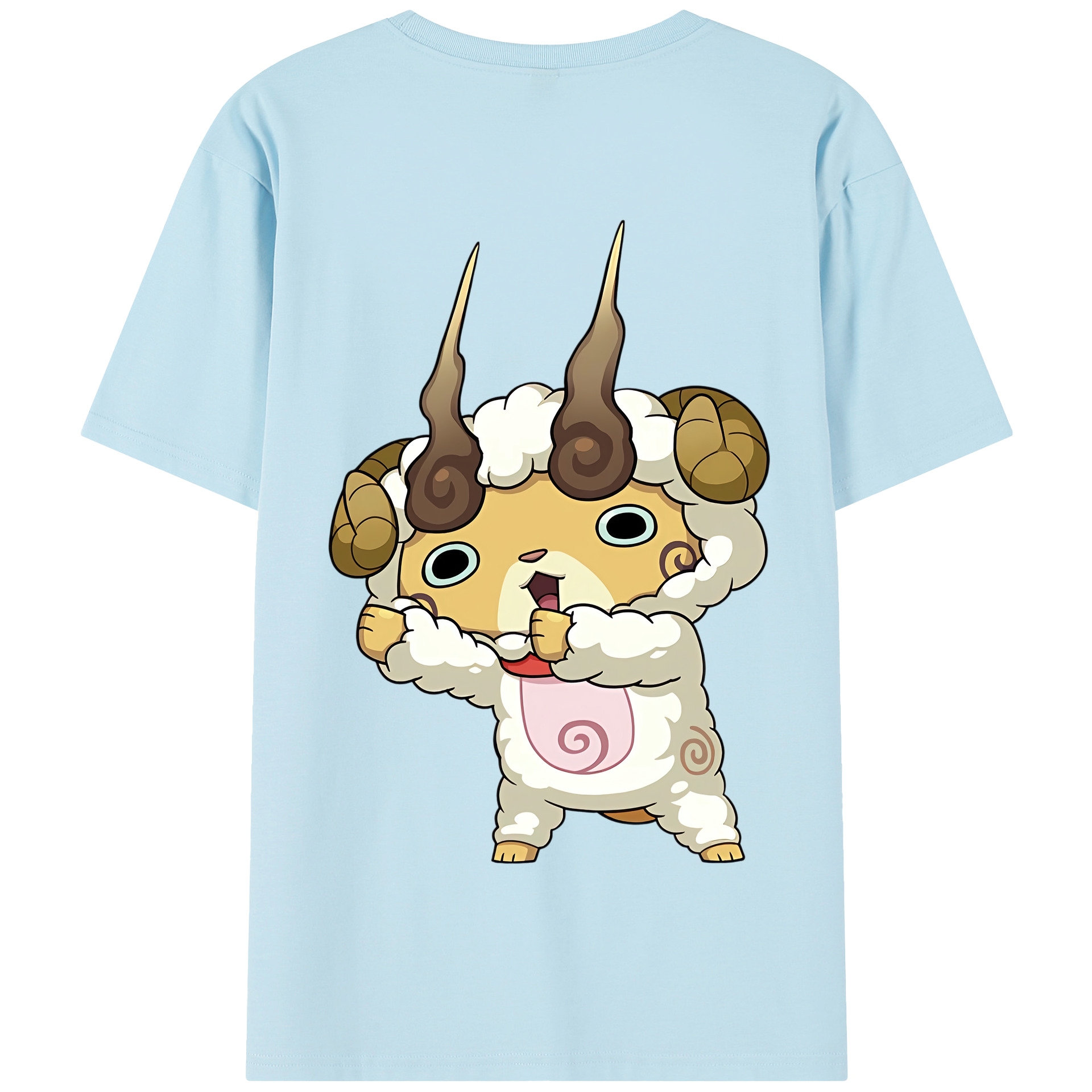（画像用） 妖怪ウォッチ Yo-kai Watch 綿100％半袖Tシャツ（背面プリント）